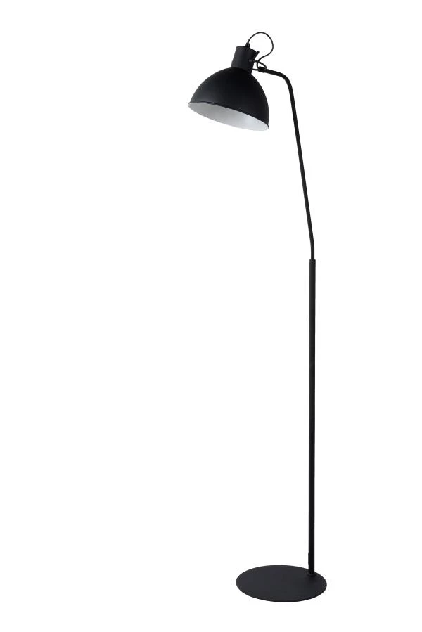 Lucide SHADI - Floor reading lamp - 1xE27 - Black - off